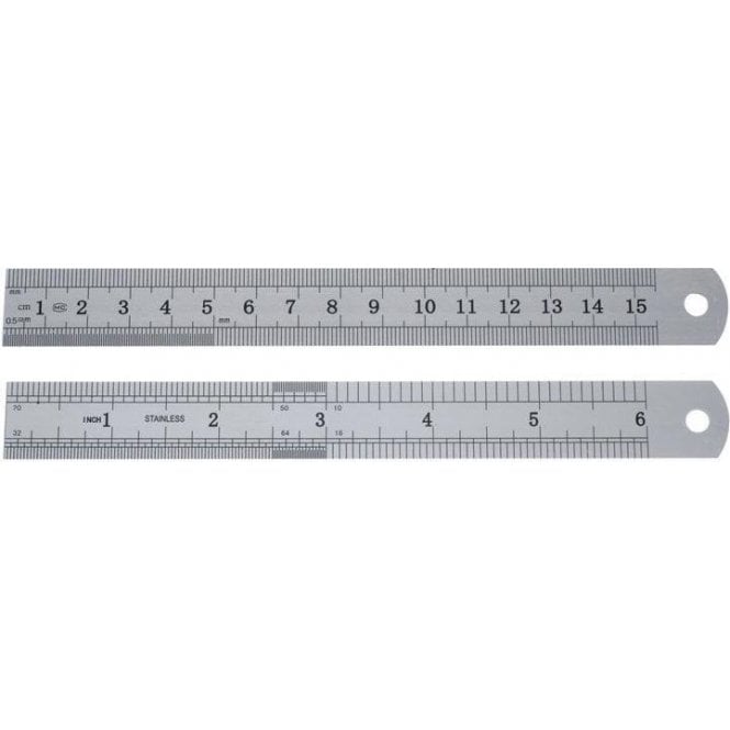 UnoDent Stainless Steel Ruler 6