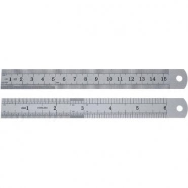 UnoDent Stainless Steel Ruler 6" - Each