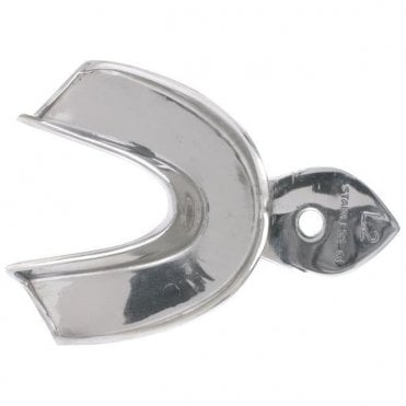 UnoDent Stainless Steel Tray Plain Lower No.2 (IIU212) -Each