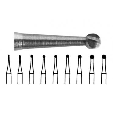 UnoDent TC Burs Round FG Plain Cut No.4 (BZR4) - Pack5