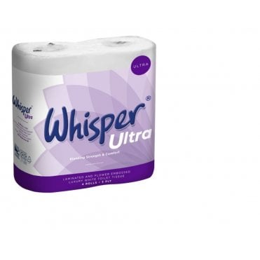 Whisper 3 Ply Ultra Toilet Roll - Case40